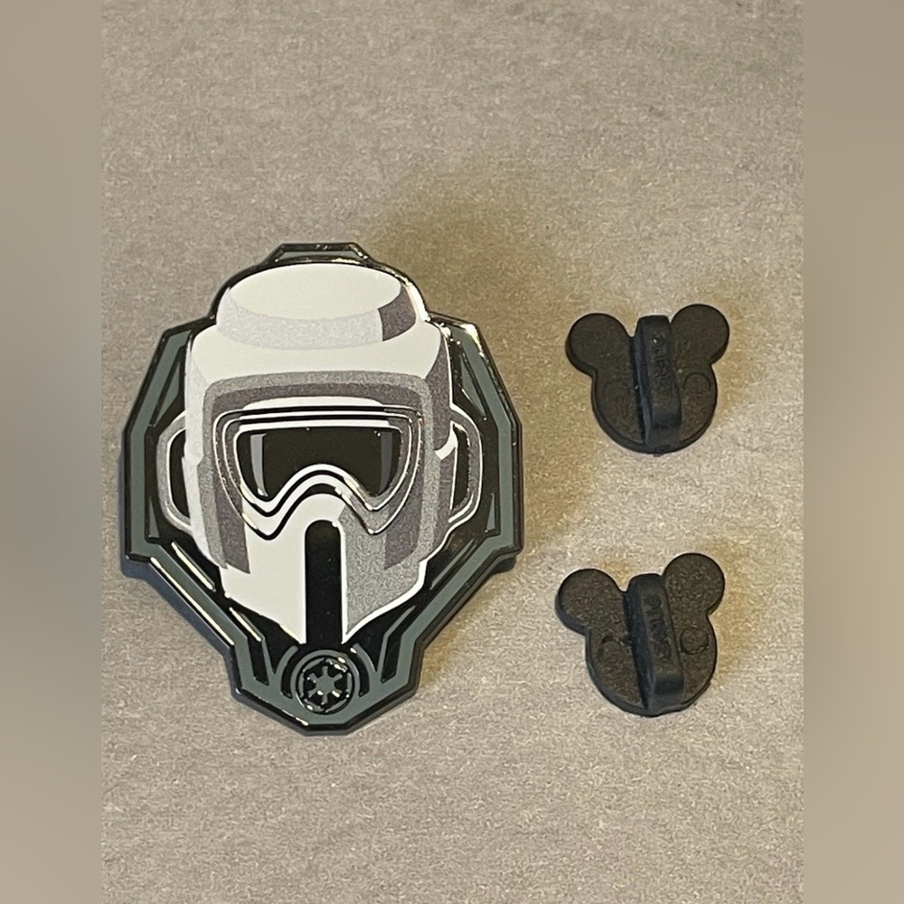 Star Wars Pin Biker Scout Stormtrooper Helmet Enamel Pin -Dark Side Starter Set
